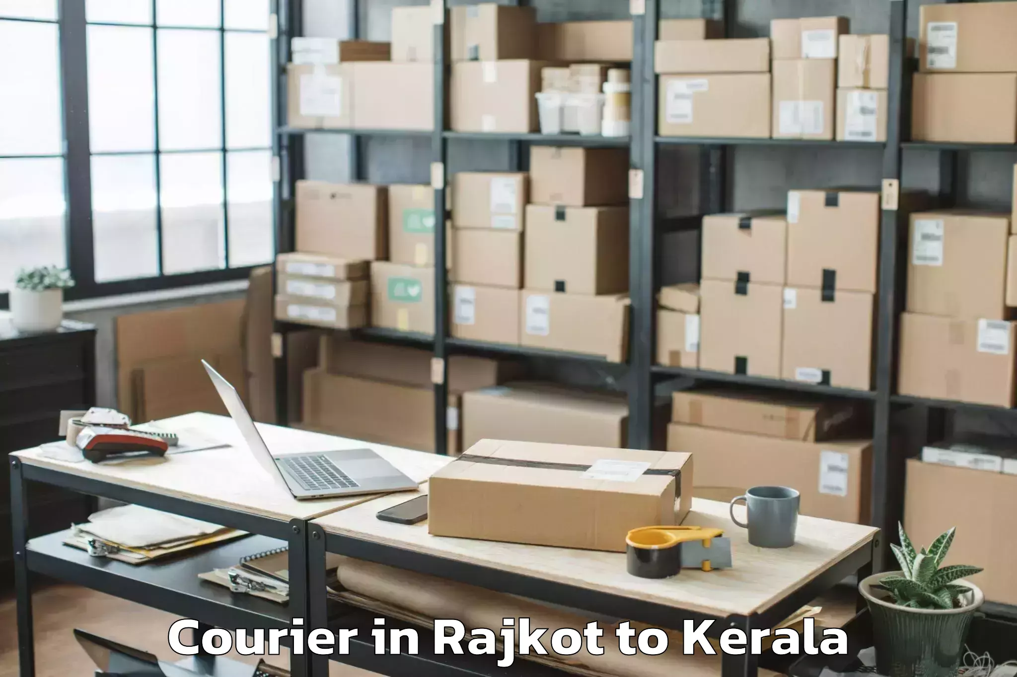 Get Rajkot to Piravam Courier